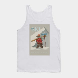 Mount snow ski bear Tank Top